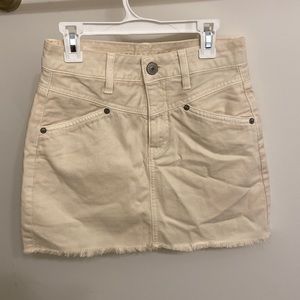 NWT American Eagle off-white denim skirt